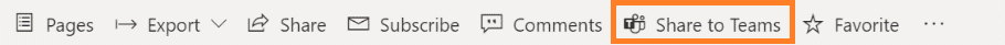 Nieuwe Share knop in MS teams