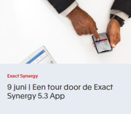 Exact Training Webinar: Een tour door de Exact Synergy 5.3 App