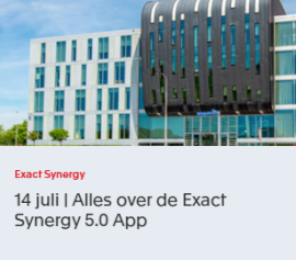 Exact Training Webinar: Alles over de Exact Synergy 5.0 App